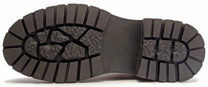 R-53206 サイドジップレザーミッドカットスニーカー