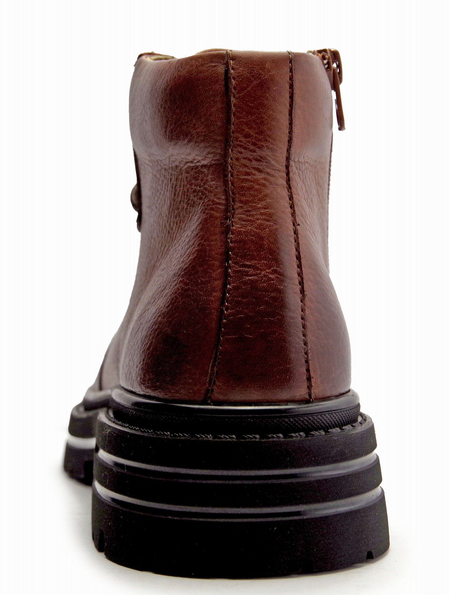 R-53206 サイドジップレザーミッドカットスニーカー
